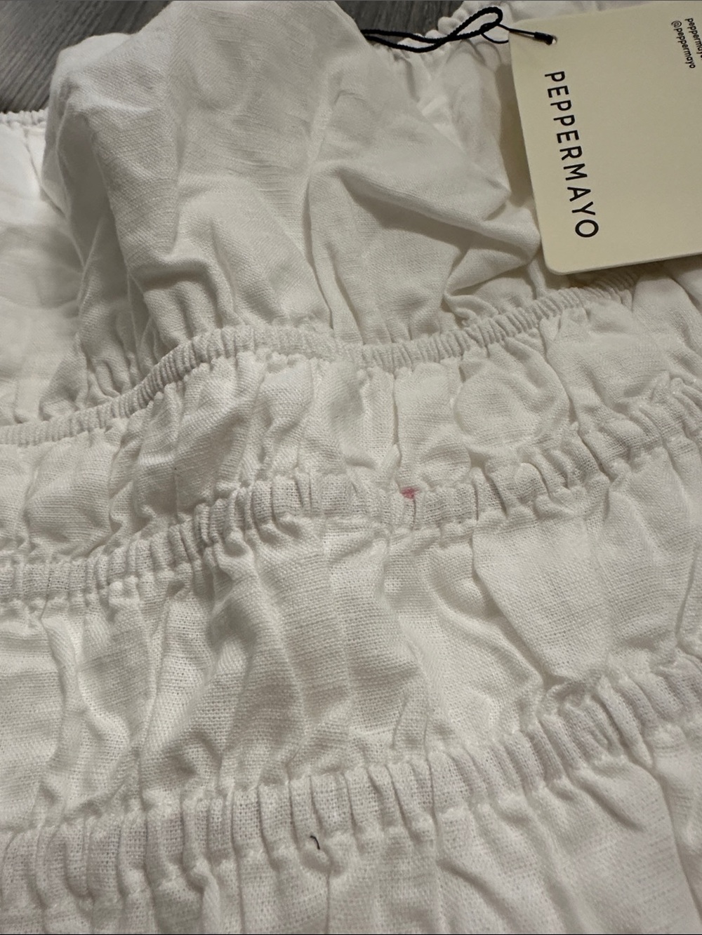 White Mini Dress - Picture 3 of 5